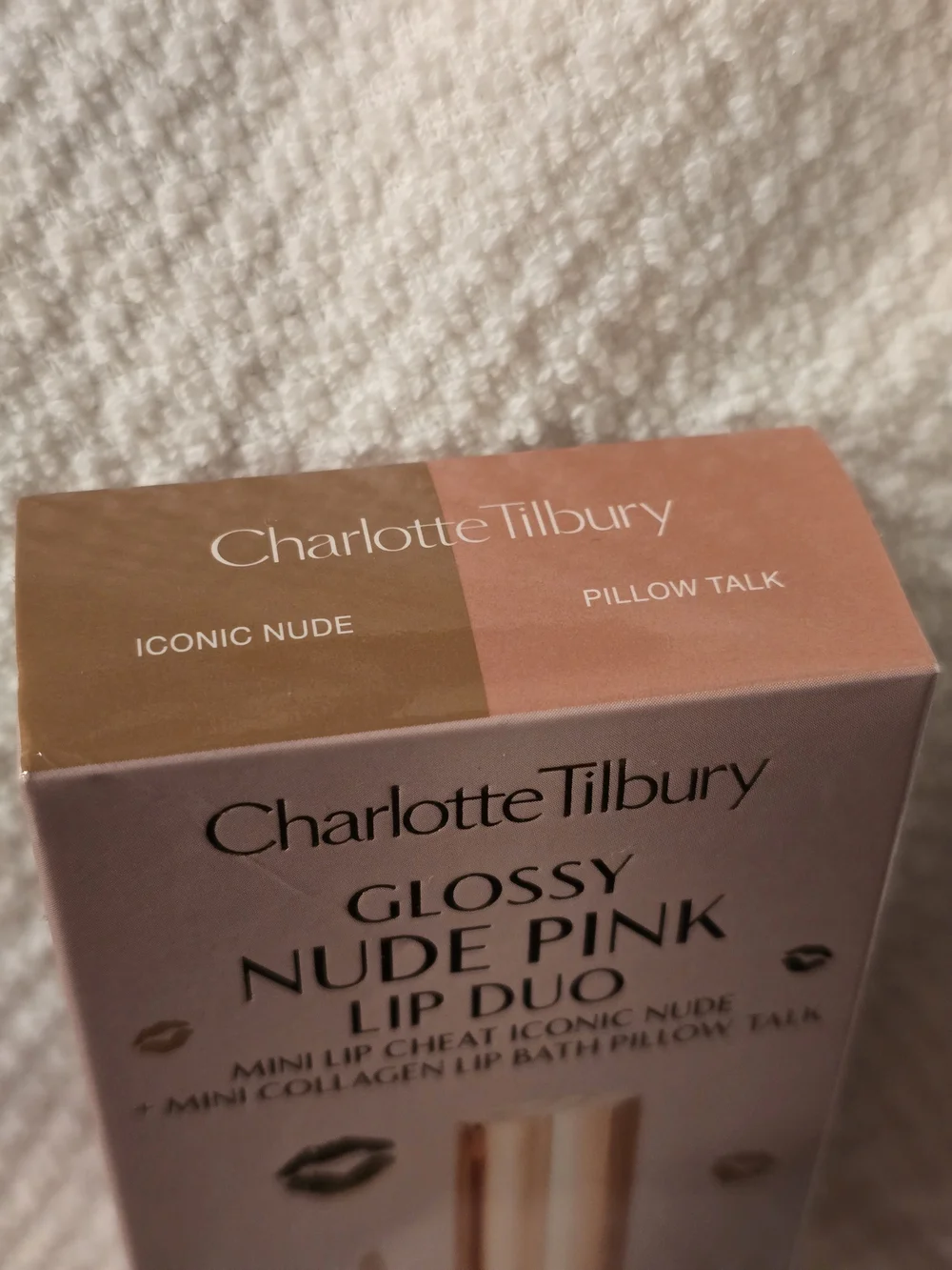 Charlotte Tilbury Glossy Nude Pink Lip Duo - Nude Pink And Iconic Nude